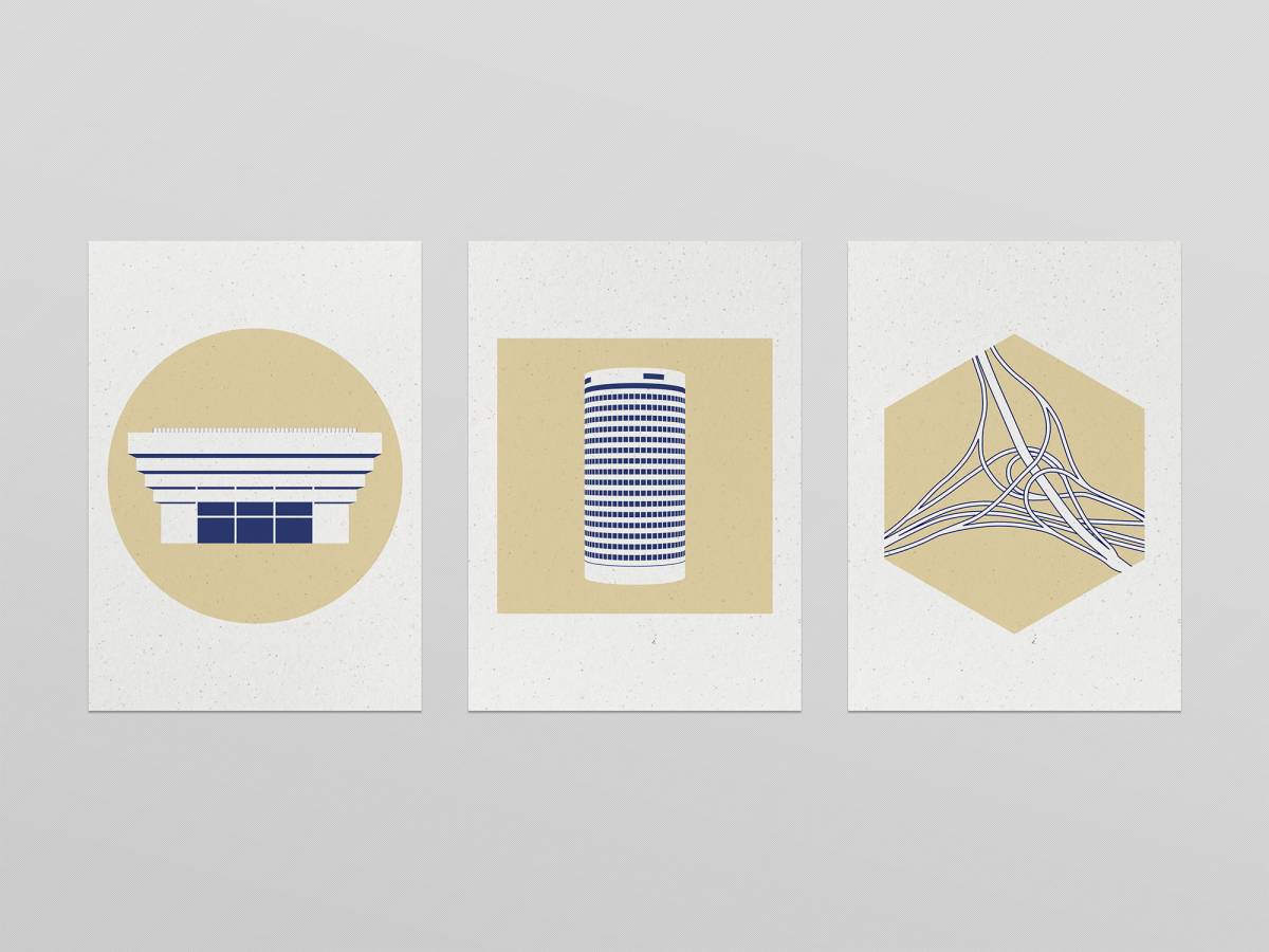 Brum Icons illustrations by Ian Jones