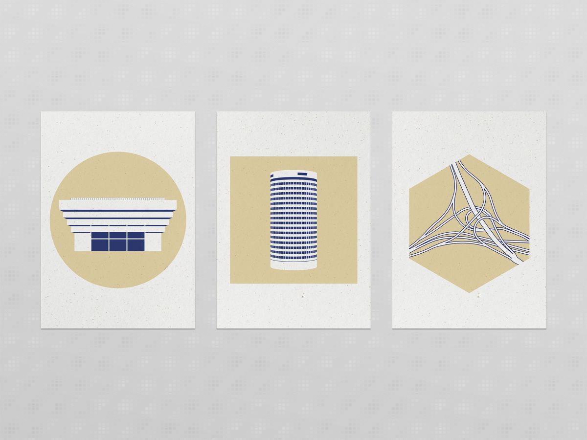Brum Icons illustrations by Ian Jones