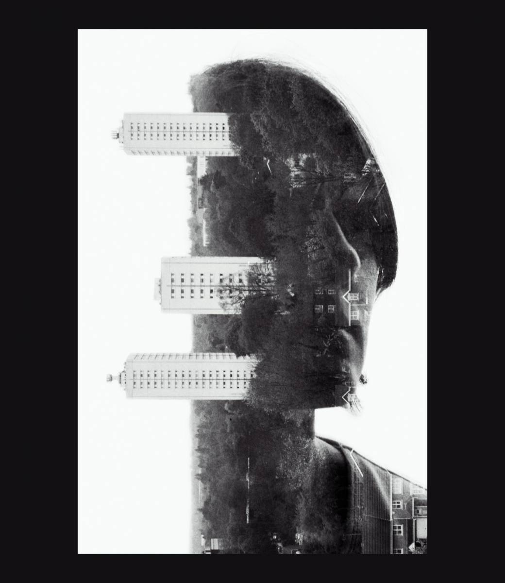 35mm double exposure image of Siuzana